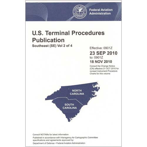 FAA IFR Terminal Procedures Bound Southeast (SE) Vol 2 of 4 (Always Current Edition)