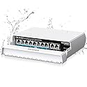 Outdoor Waterproof 8-Port PoE Switch with 8 Port PoE+@120W + Gigabit Uplink Port, 10 Port IEEE802.3af/at Power Over Ethernet Switch Unmanaged