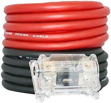 MR DJ KIT0-25RB, 0 Gauge Amplifier Wire Power/Ground Amp Cable - 50 Ft.