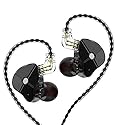 QZXYHYN TRN ST1 in Ear Monitors 1DD + 1BA Dual Driver, HiFi Earphones with 1Dynamic and Balanced Armature Drivers Earbuds (No Mic, Black)