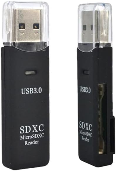 USB 3.0 2 in 1 HighSpeed Memory Card Reader Adapter for Micro SD SDXC TF T-Flash,for PC, Micro SD Card to USB Adapter for Camera Memory Card Reader