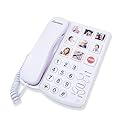 Excelltel Big Button Phone for Seniors, Corded Landline Telephone with Handsfree Function and 9 Groups of Memory, One-Touch Dialling,Suitable People