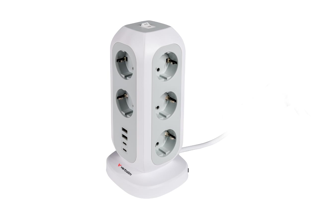 Verbatim EU Power Tower EUPT-01 11xAC / 2xUSB / 2xType-C, W128869199 (/ 2xUSB / 2xType-C)