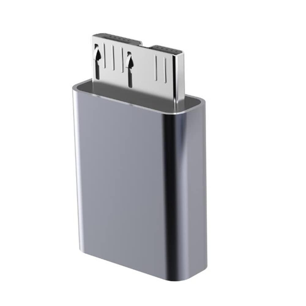 Kework 2 Pack Micro B USB to USB Type C Adapter, USB 3.1 Type C Female to USB 3.0 Micro B Male Adapter Converter Connector, 5Gbps 3A