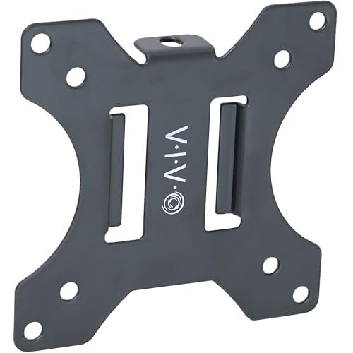 VIVO Steel VESA Bracket 75x75 and 100x100 Mounting for Computer Monitor Stand, Quick Release Removable VESA Plate Kit with Hardware, Black