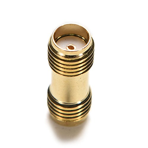exgoofit SMA Male to SMA Male Plug Connector 5-Pack + SMA Female to SMA Female 5-Pack Jack RF Coaxial Adapter Connector