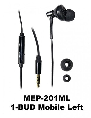 1-BUD-MOBILE-LEFT Single-Ear Stereo Earbud w/Case