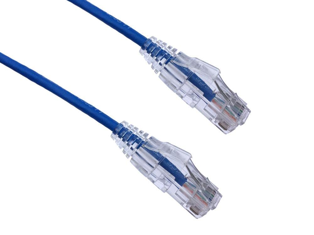 Axiom 7FT CAT6A BENDNFLEX Ultra-Thin SNAGLESS Patch Cable 650MHZ (Blue)