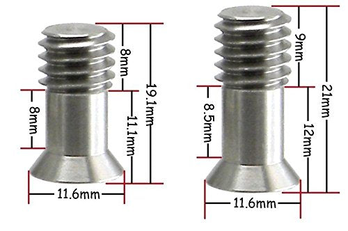 Flush Mount Kit 2 X 3/8" "Bullet" Screw & 2 Spacers / Tripod Clamp Desmond