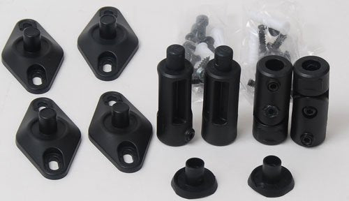 VideoSecu System Wall Or Ceiling Studio Speaker Mounts 3 Pairs (Black, 6-Pk) MS20B6 1UP
