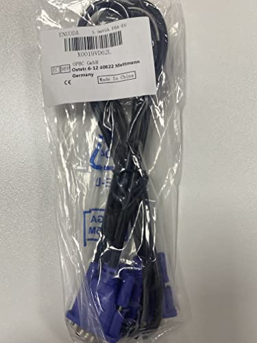 ENUODA Blue VGA Cable 15 Pin Male to Male Plug Computer Monitor Cable Wire Cord?4.9 Feet