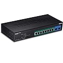 TRENDnet 10-Port Gigabit Web Smart PoE+ Switch, 8 x Gigabit PoE+ Ports, 2 x SFP Slots, Vlan, QoS, IPv6 Support, 20Gbps Switching Capacity, 75W PoE