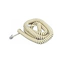 25' Telephone Handset Cord - Ivory
