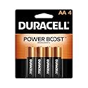 Duracell Coppertop AA Batteries with Power Boost Ingredients, 4 Count Pack Double A Battery with Long-lasting Power, Alkaline AA Battery…