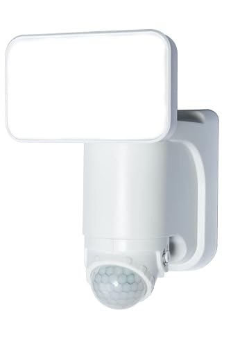Heath Zenith HZ-7162-WH 300 lm. Solar Powered with Battery Backup Motion Sensing Light with Easy Install Plate, White