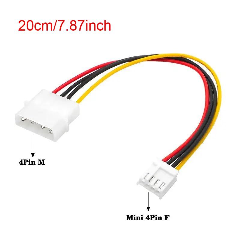 ThtRht 4 Pack Molex to Floppy Adapter 4 Pin IDE to 4P FDD Hard Drive Power Supply Cable Connector Convertor Extension Cord Wire for Old Computer