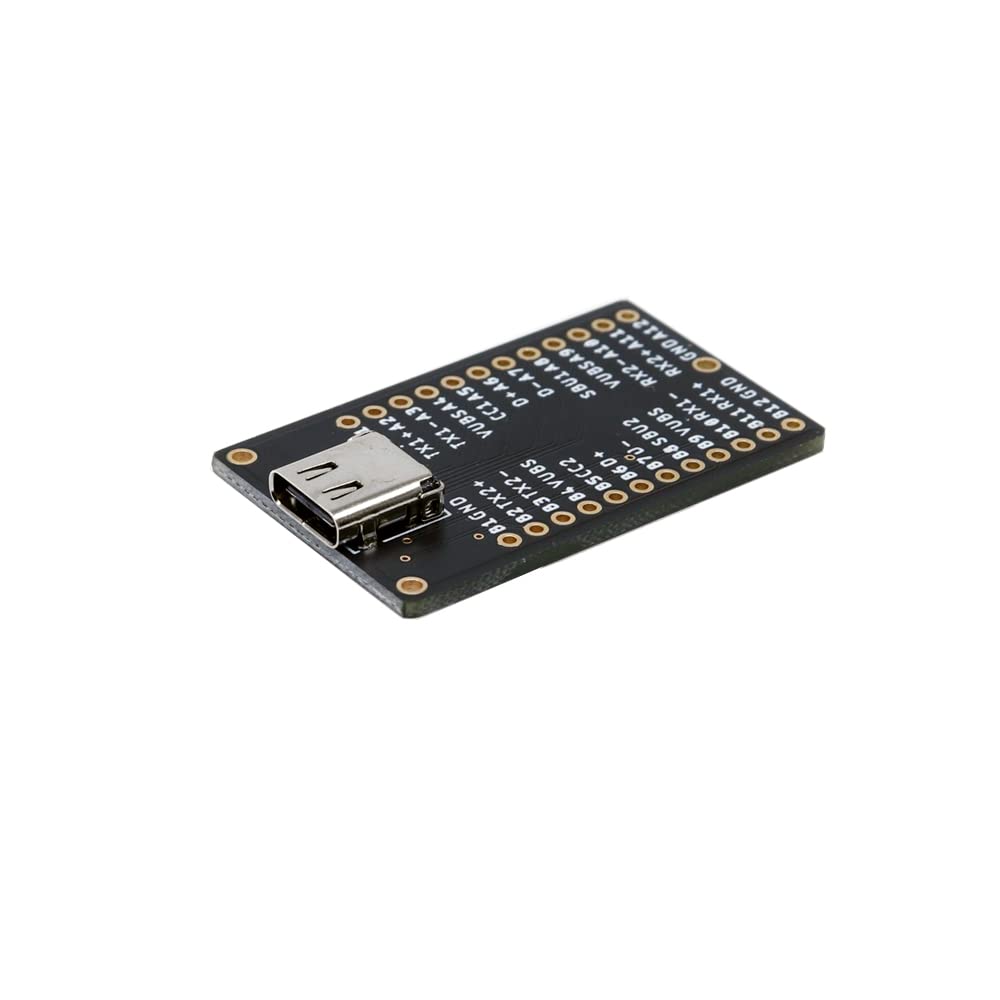 Treedix USB Type C Female 24 pin Full pins Output Breakout Board Test Socket with Male Connector