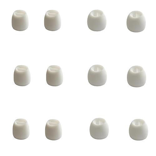 Mijusun Small Ear Tips Extra Small Earbuds Tips Replacement for Wireless Wired in-Ear Earphones fit 4.0mm-5.5mm Nozzles White