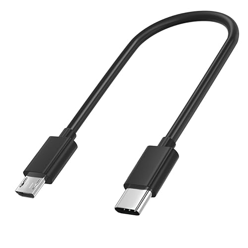 USB C to Micro USB Cable,Type C to Micro USB Charger Compatible with Samsung Galaxy S4/S7 for MacBook Pro Air,Fire Tablets,TV Stick,Short USBC Adapter