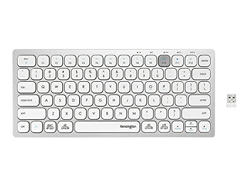 Kensington Multi-Device Dual Wireless Compact Keyboard - Silver (K75504US)