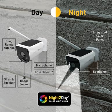 Swann MaxRanger4K Wireless Solar Security Add-On Camera, 4K UHD, 2000ft Long Range Wi-Fi HaLow, Color Night Vision,True Detect Alerts,2-Way