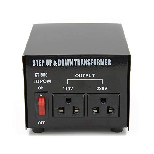 500 Watt Step Up and Down Electrical Power Voltage Converter Transformer Heavy Duty