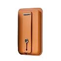 zhuja Phone Wallet Stand, Strong Magnetic Cellular Card Holder for iPhone 17/16/15/14/13/12 Series, Vegan Leather Magnetic Cell Wallet