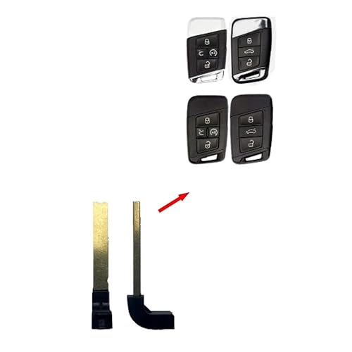 Uncut Emergency Key Blade Insert PN: HU162T Replacement for Volkswagen (VW) Tiguan Taos, Atlas, Passat, Jetta, Arteon 2017-2025
