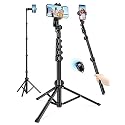 Nineigh 71" Tripod for iPhone, Phone Tripod Selfie Stick with Remote, Cell Phone Tripods & Tall Travel Tripods for Recording Video Selfies Photo