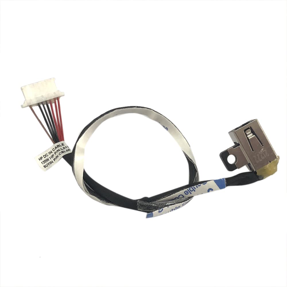 GinTai DC Power Jack Harness Cable for HP Spectre X360 15-CH 15t-ch000 15-CH011DX 15CH000 15-CH075NR 15-CH011NR L01135-Y77 L15586-001 L01135-T77