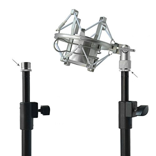 Foto&Tech Metal Adapter 5/8-Inch Male to 3/8-Inch Female Mic Screw for Mic Microphone Stand (x1)