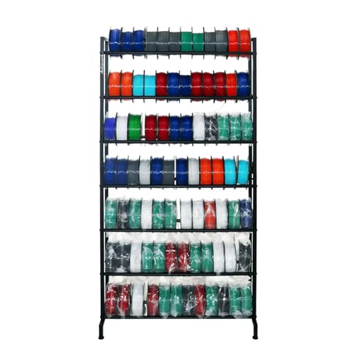 ARTINRACK 3D Printer Filament Rack, Heavy Duty Storage Shelves for 3d Printing Filaments, 7 Tier Large Capacity Filament Storage for 3D Printing