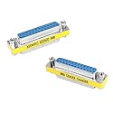 MEIRIYFA DB25 25 Pin Gender Changer D-SUB 25Pin Coupler Serial Cable Gender Changer RS232 VGA Adapter Connetor for Applications Pack of 2 (Female…