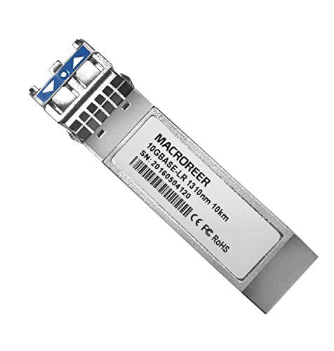 Macroreer 10GBase-LR SFP+ LC Transceiver, 10G Single-Mode Module for Brocade 10G-SFPP-LR Transceiver 1310nm 10km SFP+ 10 GBPS LR Optical SFP Module