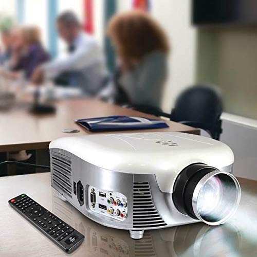 Pyle Video Projector Full HD 1080p - Widescreen Cinema Home Theater Projector, Built-in Stereo Speaker, Digital Multimedia, HDMI, USB & Adjustable