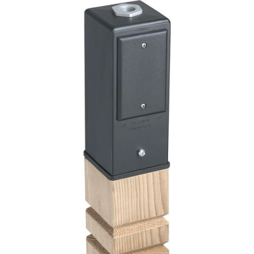 Arlington GPD9W Gard-N-Post Outdoor Deck-Mount Light Post for Outlets/Lamps, 9-Inch, White