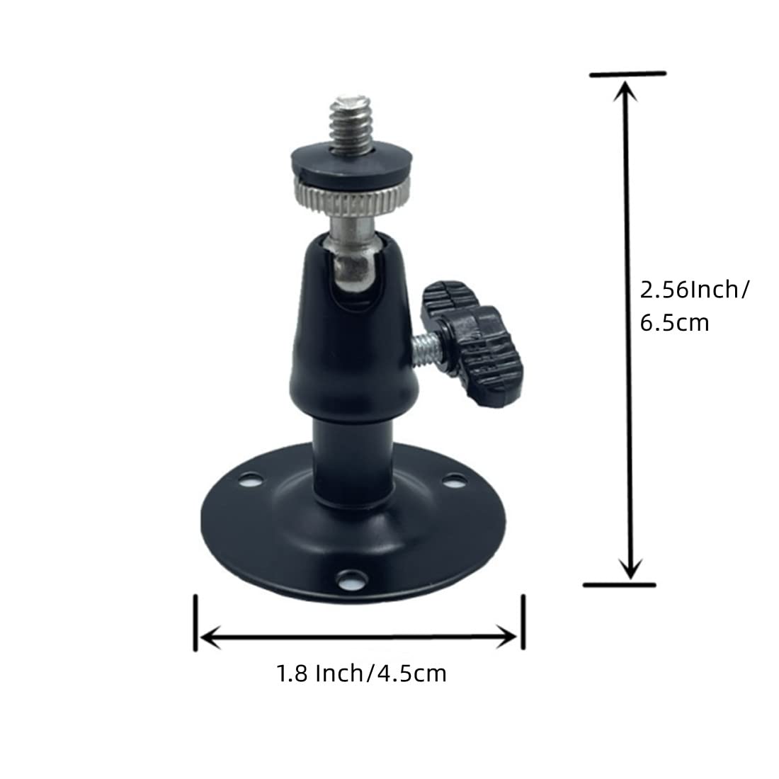 Security Wall Mount for Oculus Sensor Arlo, Arlo Pro,R Stick Up Cam Wired/Battery,GDQLCNXB Metal Security Camera Bracket Outdoor Indoor 360° Rotation