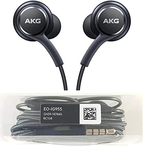 UrbanX Premium Stereo Headphones with Microphone 3.5mm Jack - Compatible with Samsung Galaxy S8, S9, S8 Plus, S9 Plus, Note 8 - Designed by AKG…