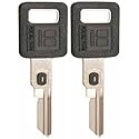 Single Sided VATS Ignition Key #2 Blank Uncut V.A.T.S B62-P2 - Made in USA - 2(Pair) Keys Pack