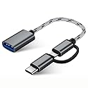 Arkscan USB-A to Micro USB & USB-C Converter Cable for USB Printer and Other Devices, Support Android, Chromebook, Windows and Mac