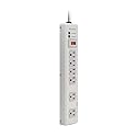 Belkin 6-Outlet Metal Power Strip Surge Protector, 6ft, Beige