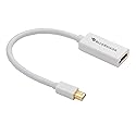 BlueRigger Mini DisplayPort to HDMI Female Adaptor Cable ((Mini DP/Thunderbolt to HDMI Cable) - Compatibe with MacBook Pro/Air - with HD Audio