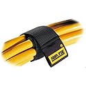 Hook-and-Loop Cable Tie,9 in,Black,PK10