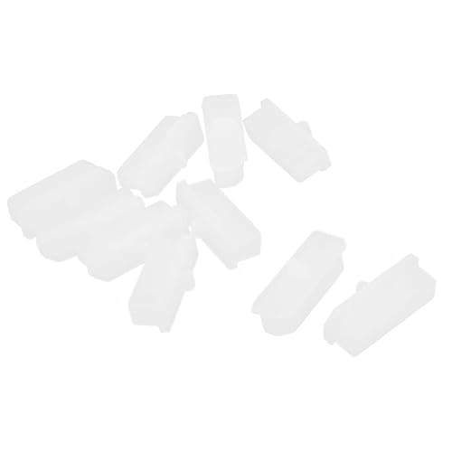 uxcell Silicone Cover Cap Protector 10 Pcs White for Display Port