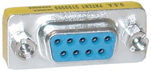 CableWholesale Serial Mini Gender Changer/Coupler, DB9 Female to DB9 Female