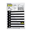 RIP-TIE Mini 1 /4" x 3-1/2" Cable Tie Perfect for USB Cable, Earbud Cords, Cell Phone Cord 7 Pack Black