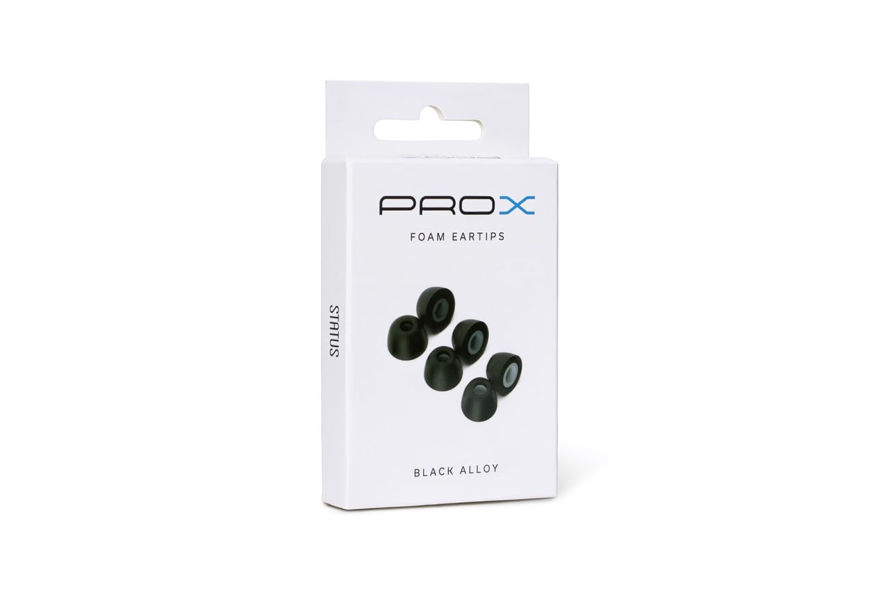 Status Audio - Pro X Memory Foam Eartips (Black Alloy)