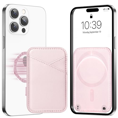 Miroddi for MagSafe Wallet, Strongest Magnetic Card Holder for iPhone 17/16/15/14/13/12 Series, Ultra-Thin Leather Magnetic Phone Wallet with 2 Card