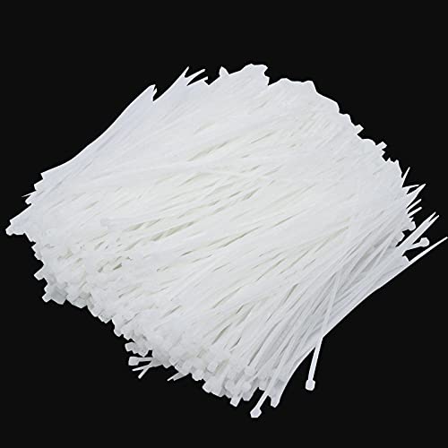 Magicorange Zip Ties 1000 Pack, 6 inch Cable Tie Self Locking Wire Cable Zip Nylon Zip Tie (White)
