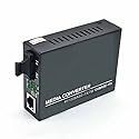 Jeirdus Fast Ethernet Duplex SC Fiber Optic to RJ45 Media Converter, 10/100M 2KM Multimode